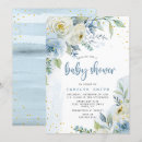 Search for white gold baby shower invitations Floral