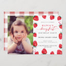 Recherche de fruit anniversaire invitations Baby girl