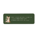 Search for cute dog return address labels Christmas tree