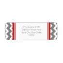 Search for red chevron return address labels Cute