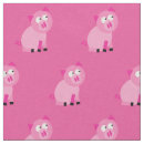 Search for farm animals fabric Pig
