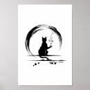 Recherche de méditation zen posters Chat