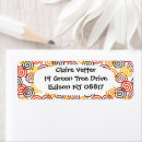 Search for navy and yellow return address labels Gold