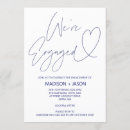 Recherche de hearts engagement party invitations Moderne