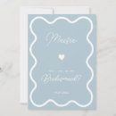 Search for dusty blue bridesmaid cards Maid of honor