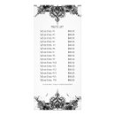 Search for black damask rack cards Black and white