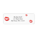 Search for lipstick kiss return address labels Kisses