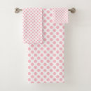 Search for pink white polka dot bath towels Trendy