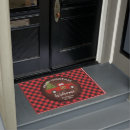 Search for red truck doormats Buffalo plaid