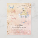 Search for teddy bear gender reveal invitations We can bearly wait