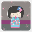 Search for japanese doll stickers Cherry blossoms