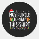 Search for hate christmas stickers Funny