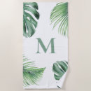 Search for palm leaf beach towels Botanical