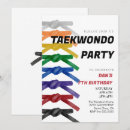 Search for taekwondo birthday invitations Party