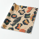 Search for wild animals wrapping paper Drawing