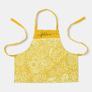 Search for floral yellow aprons Script