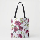Search for burgundy tote bags Watercolor flowers