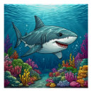 Recherche de profondeurs posters Requin