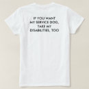 Search for service dog tshirts Disabilities