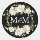 Search for watercolor monogram stickers Black