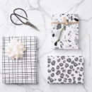 Recherche de dessin minimaliste papier cadeau Blanc