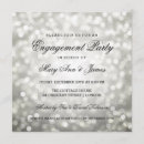 Search for elegant silver engagement party invitations Lights