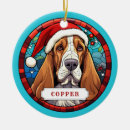 Search for basset hound ornaments Cute