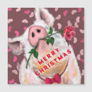 Search for funny pig christmas cards Piggy