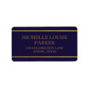 Search for blue and gold graduation return address labels Elegant