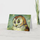 Recherche de hibou vintage vœux cartes Étoiles