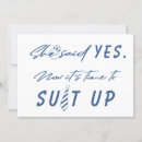 Search for time to suit up invitations Best man
