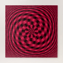 Search for red circle puzzles Abstract