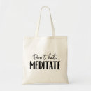 Recherche de méditation sacs Typographie