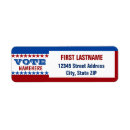 Search for political return address labels Red