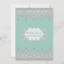 Search for aqua blue bridal shower invitations Vintage