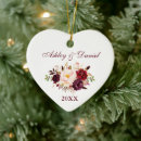 Recherche de bride and groom ornaments First christmas married