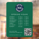 Search for store hours window decals Business logo