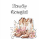 Search for cowgirl boot stickers Girly