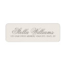 Search for linen return address labels Modern