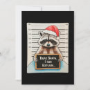 Search for raccoon christmas cards Santa