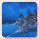 Search for winter snow scene coasters Stars