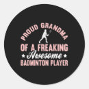 Search for badminton player stickers Sporty
