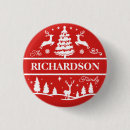 Recherche de noël de famille badges Rouge