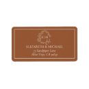 Search for monogram wreath return address labels Classic