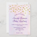 Search for purple and gold wedding invitations Simple