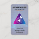 Search for music studio business cards Sound engineer