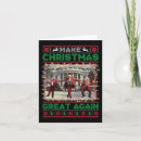 Search for make great again christmas cards Usa