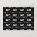 Recherche de initiales b cartes postales Élégant