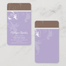 Recherche de pourpre lilas cartes visite Beauté