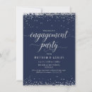 Search for blue and silver engagement party invitations Classy